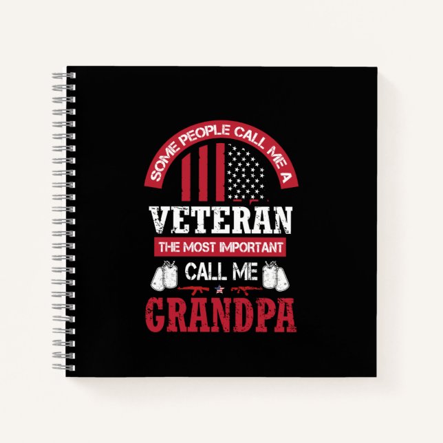 Veteran Grandpa Notizbuch (Vorderseite)
