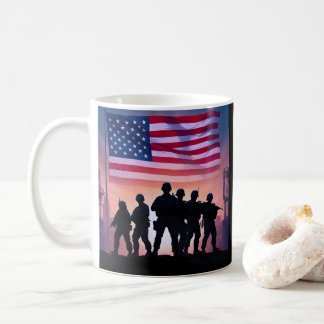 Veteran Held Soldat 4. Juli Unabhängigkeitstag Kaffeetasse