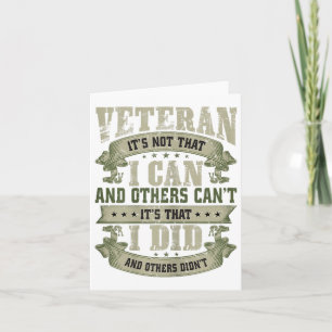 Veteran ist es nicht, dass ich und andere Cant Vet Karte