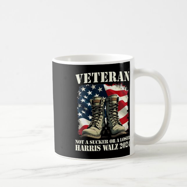Veteran kein Sucker oder Loser Harris Wheimer 202 Kaffeetasse (Rechts)