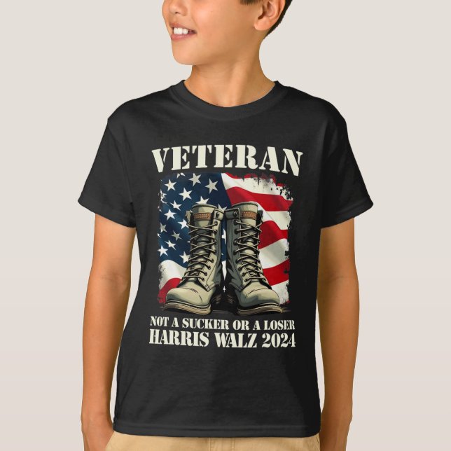 Veteran kein Sucker oder Loser Harris Wheimer 202 T-Shirt (Vorderseite)