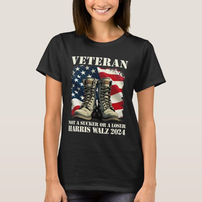Veteran kein Sucker oder Loser Harris Wheimer 202 T-Shirt (Vorderseite)