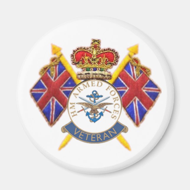 Veteran-Kühlschrankmagnet Magnet (Vorne)