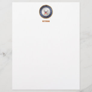 Veteran Letterhead der US-Marine