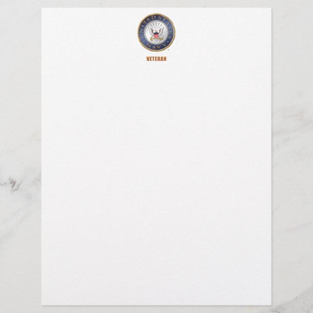 Veteran Letterhead der US-Marine (Vorderseite)