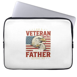 Veteran Like My Father Before Me Eagle T-Shirt_1 Laptopschutzhülle