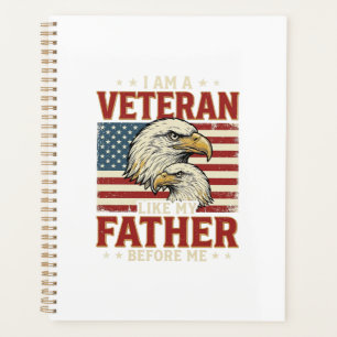 Veteran Like My Father Before Me Eagle T-Shirt_1 Planer