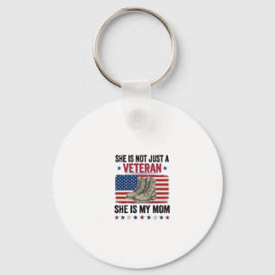 Veteran Mama Patriotisches Militärstiefel-Shirt-De Schlüsselanhänger