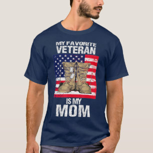 Veteran Mama Proud Son Kids Veterans Day US Vetera T-Shirt