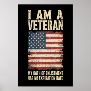 Veteran — Mein Eid hat kein Verfallsdatum Schädel Poster