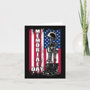 Veteran Memorial Day Patriotic Karte