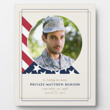 Veteran Memorial Foto Plaque