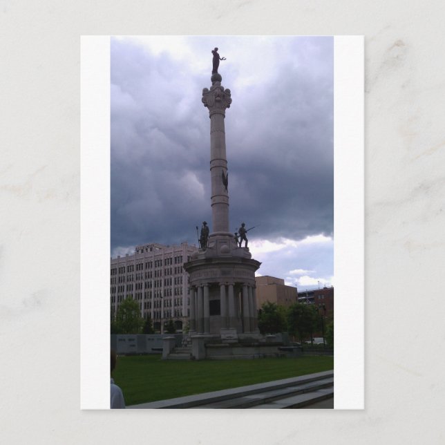 Veteran Memorial, Scranton PA Postkarte (Vorderseite)