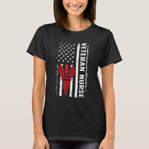 Veteran Nurse US Flag Veteran Pflege 3 T-Shirt