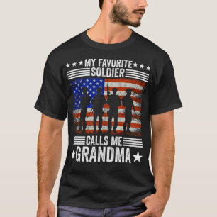 Veteran Oma Soldier Granny Army Friend T-Shirt