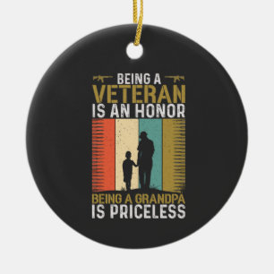 Veteran Opa Keramik Ornament