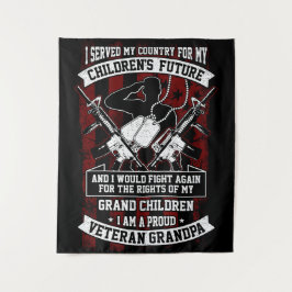 Veteran Opa Wandteppich