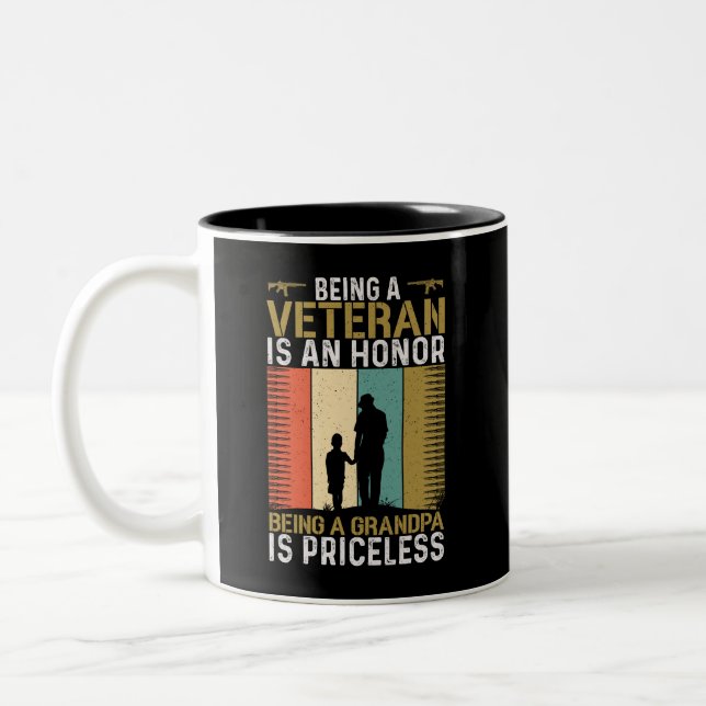 Veteran Opa Zweifarbige Tasse (Links)