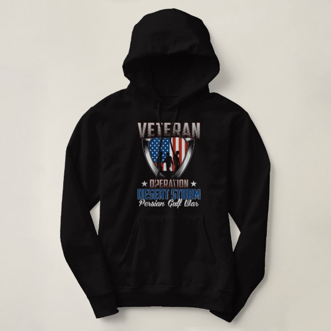 Veteran Operation Desert Storm Persian Gulf War Hoodie (Design vorne)