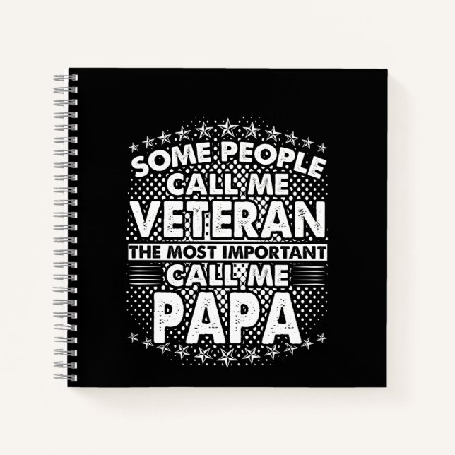 Veteran Papa Notizbuch (Vorderseite)