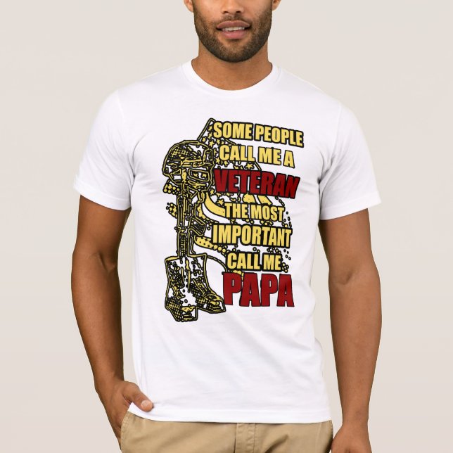 Veteran Papa T-Shirt (Vorderseite)