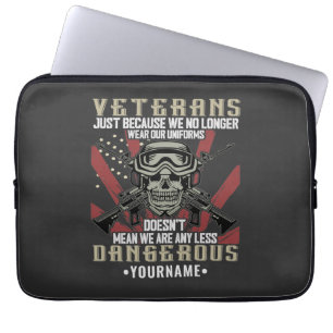 Veteran Patriotic USA Funny Spaß Laptopschutzhülle