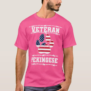 Veteran Pekingese Rüde Hunde Rente Haustiere Peke T-Shirt
