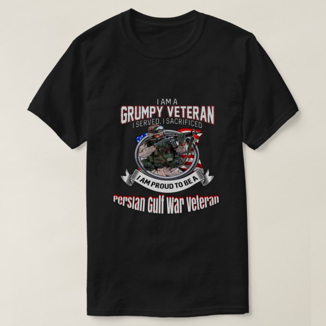 Veteran Persischer Golfkrieg I ist ein grausamer V T-Shirt (Design vorne)