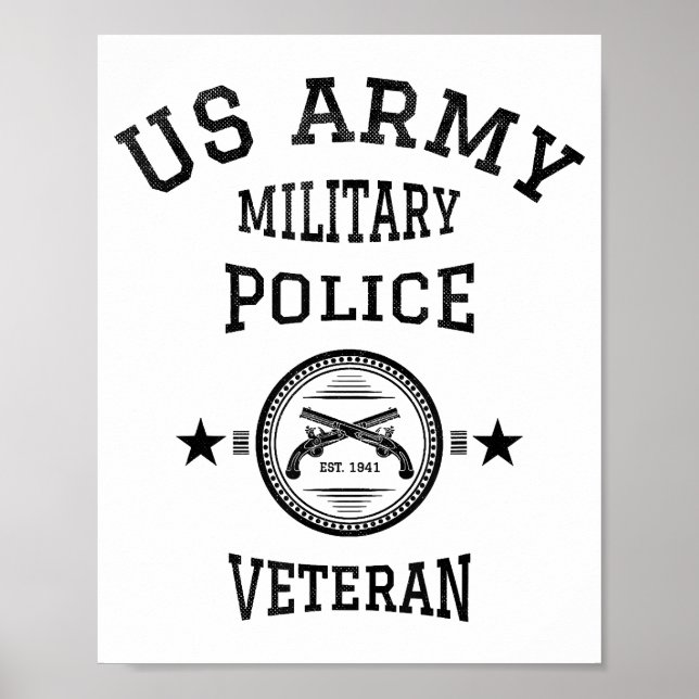 Veteran-Polizeibeamte Poster (Vorne)