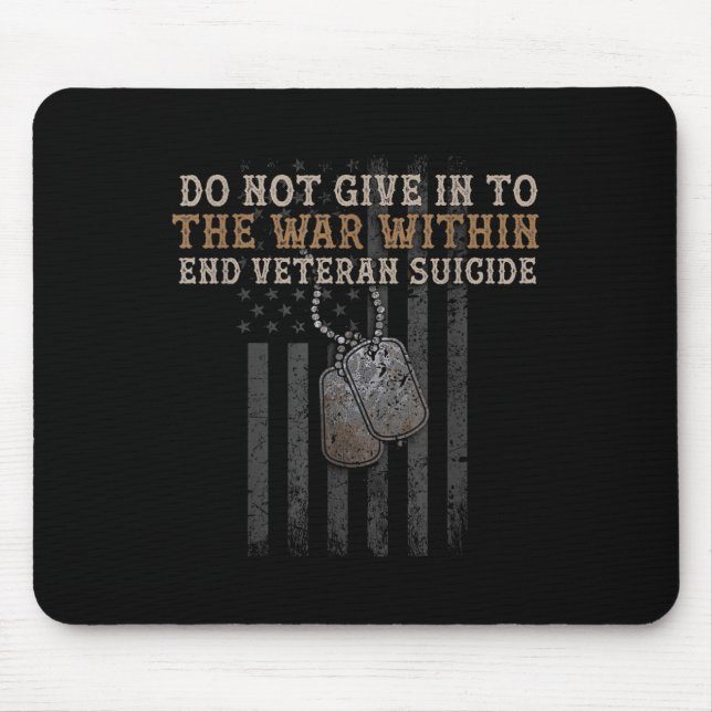 Veteran Selbstmordbewusstsein Der Krieg innerhalb  Mousepad (Vorne)