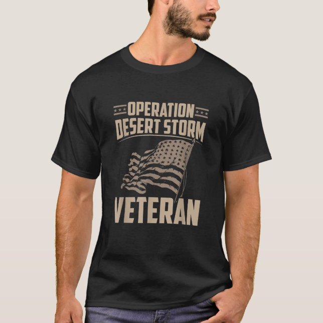 Veteran Shirt Operation Wüste Sturm T-Shirts Männe (Vorderseite)