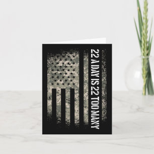 Veteran Suicide Bewusstsein USA Flagge 22 am Tag i Karte