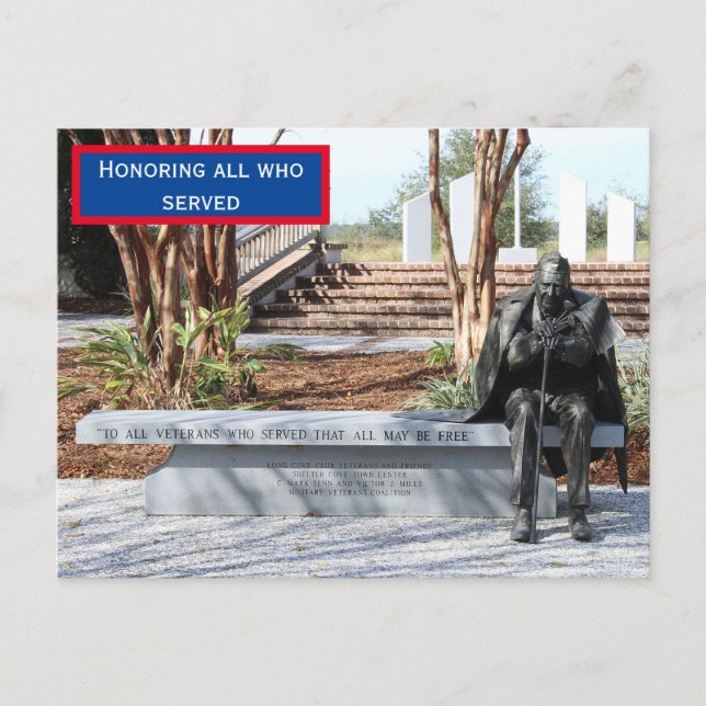 Veteran-Tag-Postkarte Postkarte (Vorderseite)