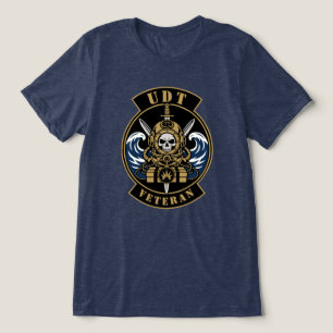 Veteran Taucher für Unterwasserzerstörung Kampfsch Tri-Blend Shirt