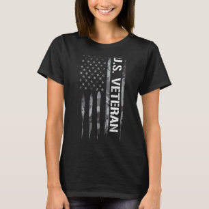 Veteran US Veteran American Flag Redewendungen T-Shirt