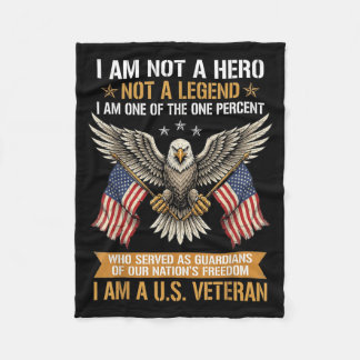 Veteran USA Veterans Day Militär Amerika Veteran Fleecedecke