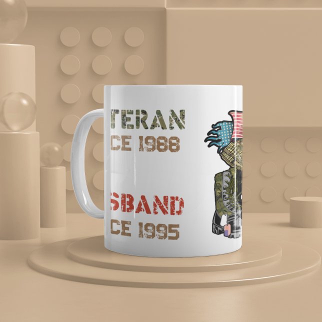 Veteran Vater Ehemann Vater Opa Familiengeschenk Kaffeetasse (Von Creator hochgeladen)