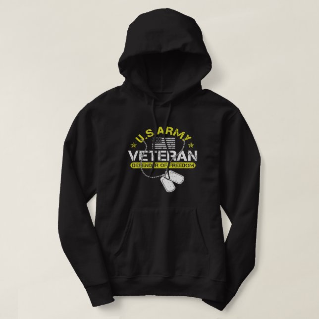 Veteran Vet Geschenke der US Army Proud Army 75 Hoodie (Design vorne)