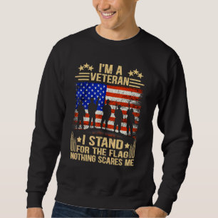 Veteran Veteran Ich stehe für die Fahne 4. Sweatshirt