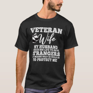 Veteran Veteranenfrau Veteranen Tag Frauen Männer T-Shirt