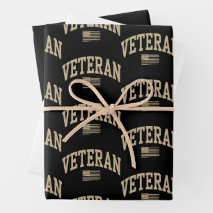 Veteran Veterans Day USA Vereinigte Staaten Amerik Geschenkpapier Set