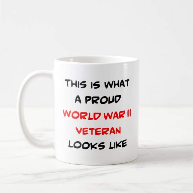Veteran, Weltkrieg II Kaffeetasse (Links)