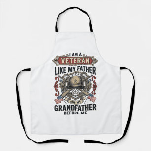 Veteran wie mein Vater Großvater vor mir Desig Schürze