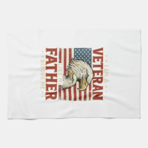 Veteran Wie Mein Vater Vor Mir Adler T-Shirt_1 Geschirrtuch