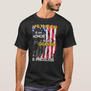 Veteran zu sein ist eine Ehre, Opa zu sein, ist Pr T-Shirt