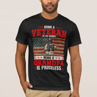 Veteran zu sein ist eine Ehre, Opa zu sein, ist Pr T-Shirt
