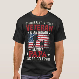 Veteran zu sein ist eine Ehre, Papa zu sein ist un T-Shirt