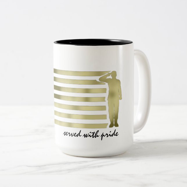 Veteran Zweifarbige Tasse (VorderseiteRechts)