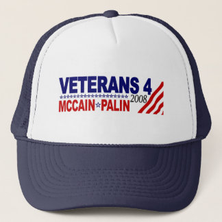 Veterane für McCain Palin 2008 Truckerkappe