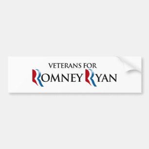 VETERANE FÜR ROMNEY RYAN.png Autoaufkleber